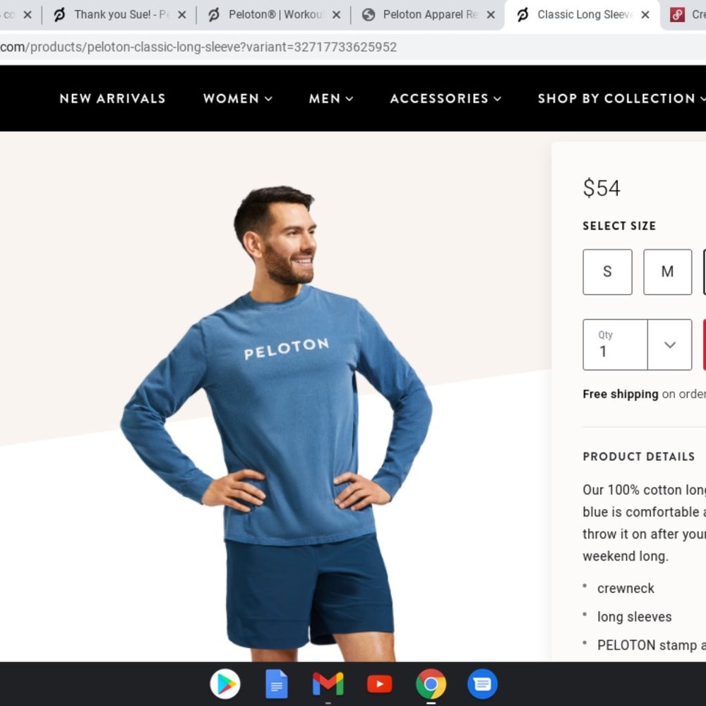Mens Peloton Classic Long Sleeve L